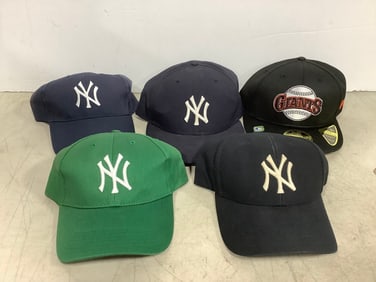 Yankees and Giants Hats