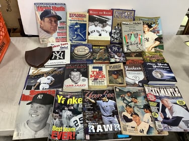 Various Baseball Books and Magazines