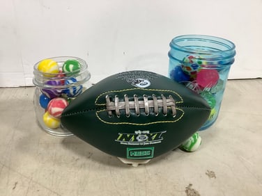 Vintage Superballs and Jets Mini Football