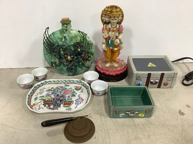 Oriental Statue, Candle Warmer, Ceramic Set, and more (Tallest - 9.5in)