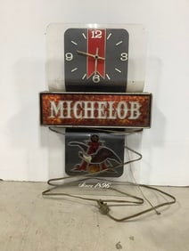 Michelob Clock Sign (12inx18in)