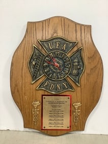 UFA FDNY Clock Plaque(21inx16in)