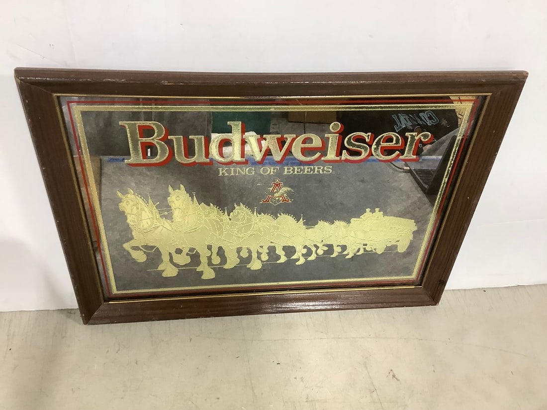 Framed Budweiser Decorative Mirror (14.5inx20.5in) (1 of 1)