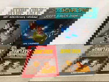 Star Trek calendars(1995/1996) and Star Trek compendium books