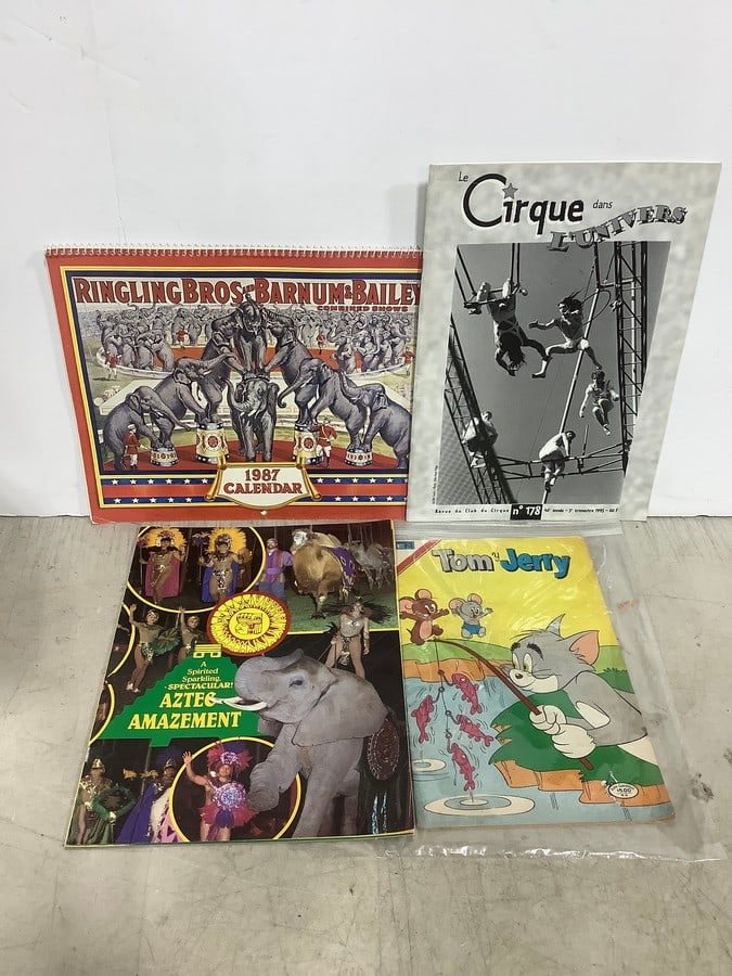 1987 Ringling Bros. calendar, Tom & Jerry comic, and more (1 of 1)