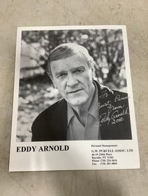 Eddy Arnold signed black and white print(8in.x10in.)