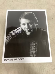 Donnie Brooks signed black and white print(8in.x10in.)