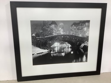 New York Pond in winter photographic print(26in.x30in.)