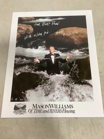 Mason Williams signed black and white photographic print(8in.x10in.)