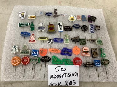 Advertising kick pins
