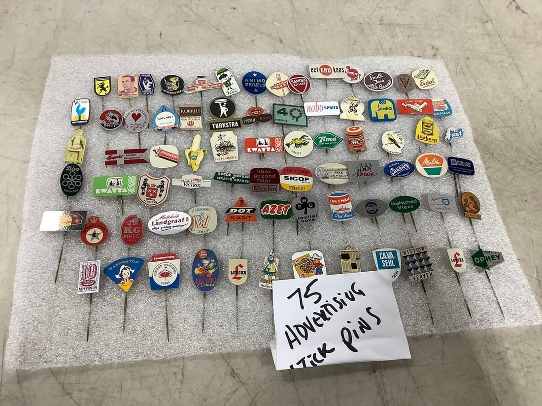 Advertising kick pins: Advertising kick pins