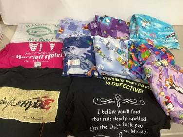 Scrubs and tshirts(various sizes)