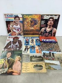 Sports magazines, 1983 Mets yearbook, vintage movie print, and more