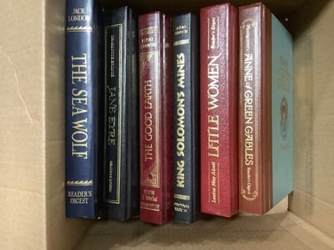 Various books(The Sea Wolf, Little Women, King Solomon's Mines, and more)