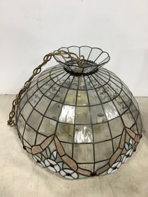 Stained glass lampshade(13.5in.tall)