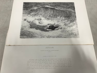 Jetsam etching by Paul Victor Avril(12in.x17in.)