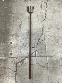 Vintage 5 prong pitchfork(45in.long)