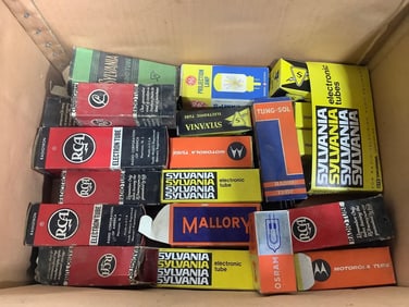 Radio tubes in boxes