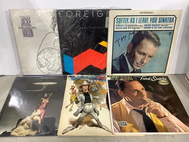 Vintage records(Jackie Mason, Foreigner, and more)