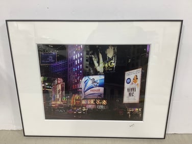 Framed and signed NYC photographic print(16in.x20in.)
