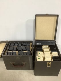 Vintage Baja Boxes with Yankee Photo Slide Trays (10.5inx11.5inx9.5in)