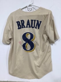 Milwaukee Brewers jersey Ryan Braun number 8(size 48)