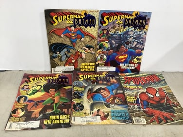 Various Superman/Batman/Spiderman Magazines