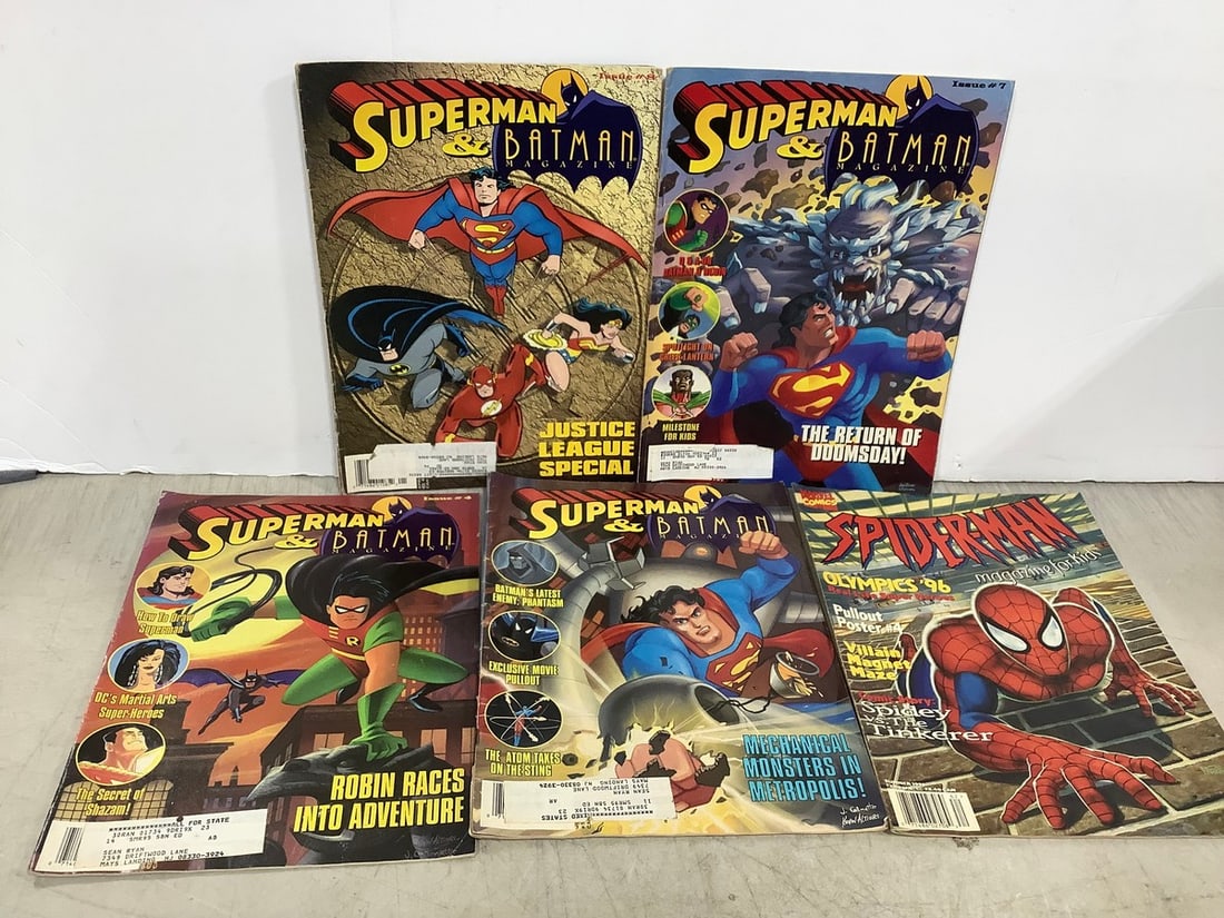 Various Superman/Batman/Spiderman Magazines (1 of 1)