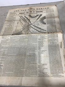 1862 Original NY Herald Newspaper