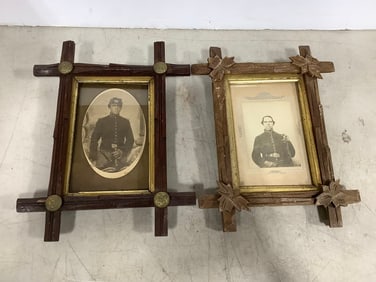 Framed civil war photos (8.5in.x11in.)