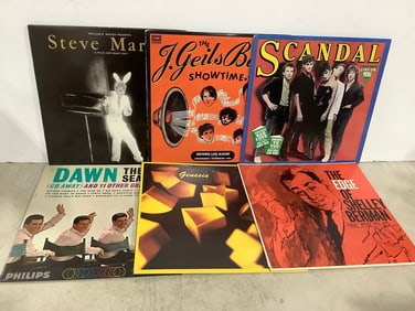 Vintage records(Scandal, Genesis, Shelley Berman, and more)