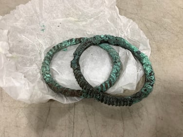 Ancient Roman Bronze dug bracelet