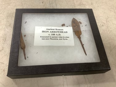 Ancient Roman iron arrowhead