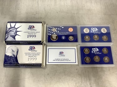Two Sets of United States Mint Proof - 1999