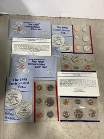Three Sets of United States Mint Proof - 1998