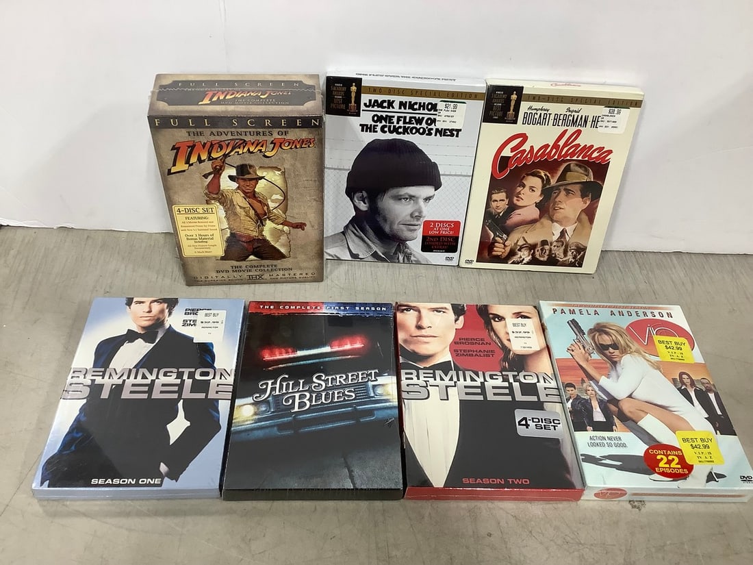Various Sealed DVDs (Indiana Jones, Remington Steele, etc) (1 of 1)