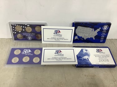 Two Sets of United States Mint Proof - 2008