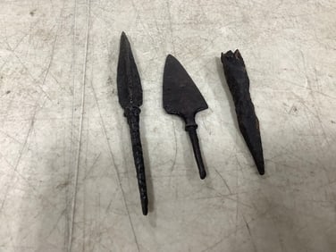 Dug Iron Arrowheads