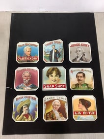 Vintage Cigar Box Labels (4.5inx4.5in)