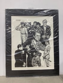 Signed Cary Grant Art Print(22inx28in)