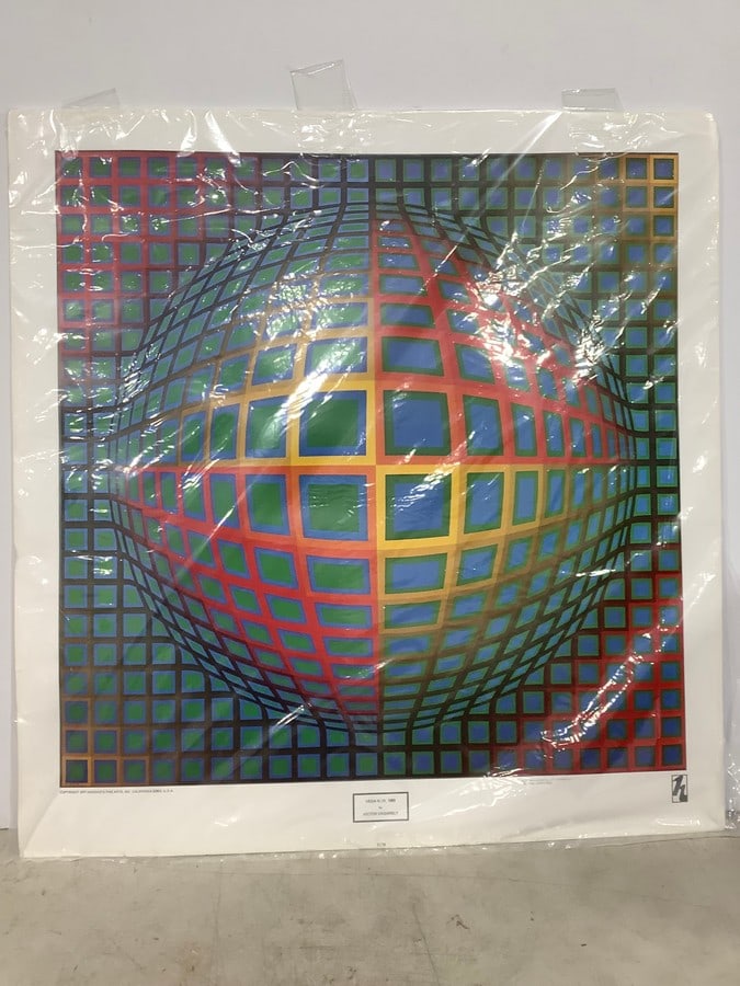 Victor Vasarely Art Print (26inx26in): Victor Vasarely Art Print (26inx26in)