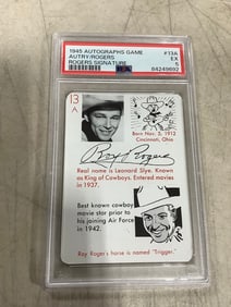 1945 Ray Rogers Autograph Card