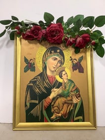 Framed religious artwork(18.5in.x22.5in.)