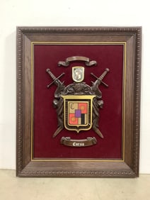 Framed wall plaque decor(14.5in.x17.5in.)