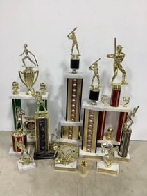Various trophies(25in.tallest)