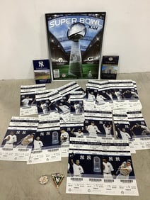 New York Yankees 2010 Tickers and Superbowl Game Program