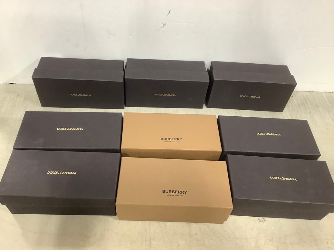 Designer Eyeglasses Empty Boxes (Burberry & Dolce): Designer Eyeglasses Empty Boxes (Burberry & Dolce)