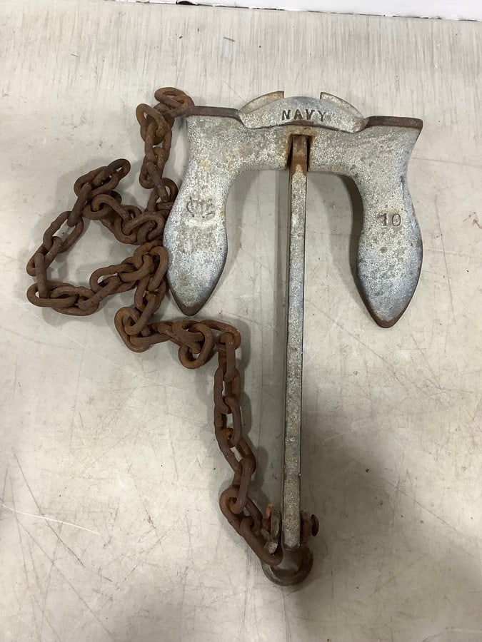 Antique US Navy WC & Co (10lb anchor): Antique US Navy WC & Co (10lb anchor)