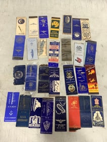 WW2 Matchbook Covers (Various Naval Ships and Air Stations)
