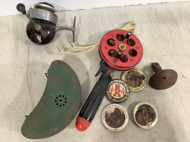 Vintage Reels, Pins, Live Bait Well, and more
